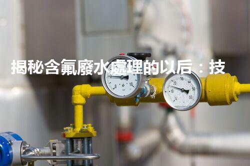 揭秘含氟廢水處理的以后：技術(shù)革新與環(huán)境保護(hù)的雙贏之路？